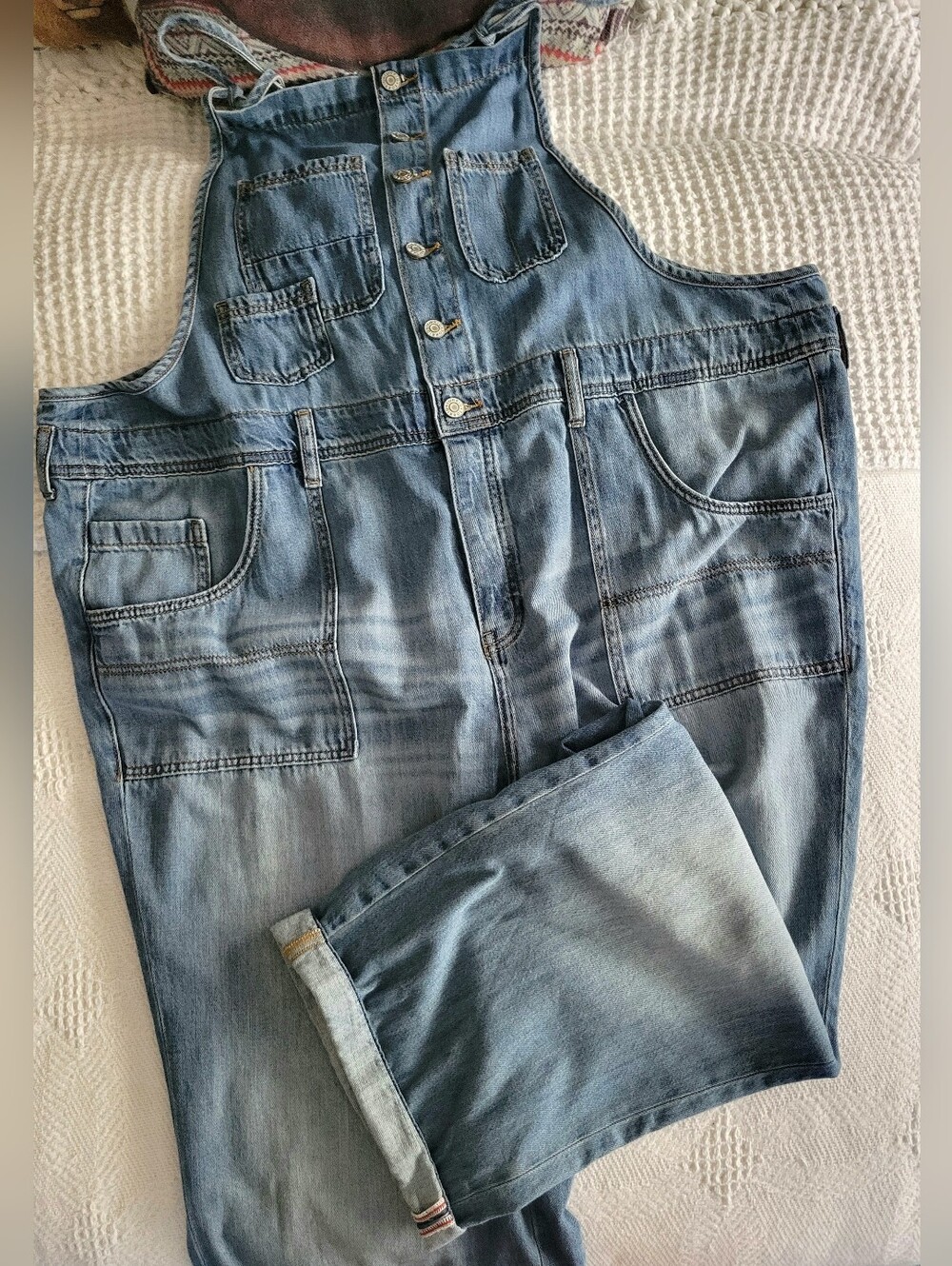 torrid Light Wash Denim Overalls - Picture 4 of 16
